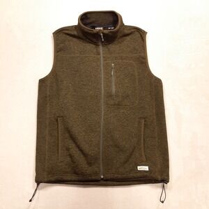 Orvis Mens R65 Sleeveless Fleecw Vest Medium Olive Green Outdoor #3BA1 Tarragon